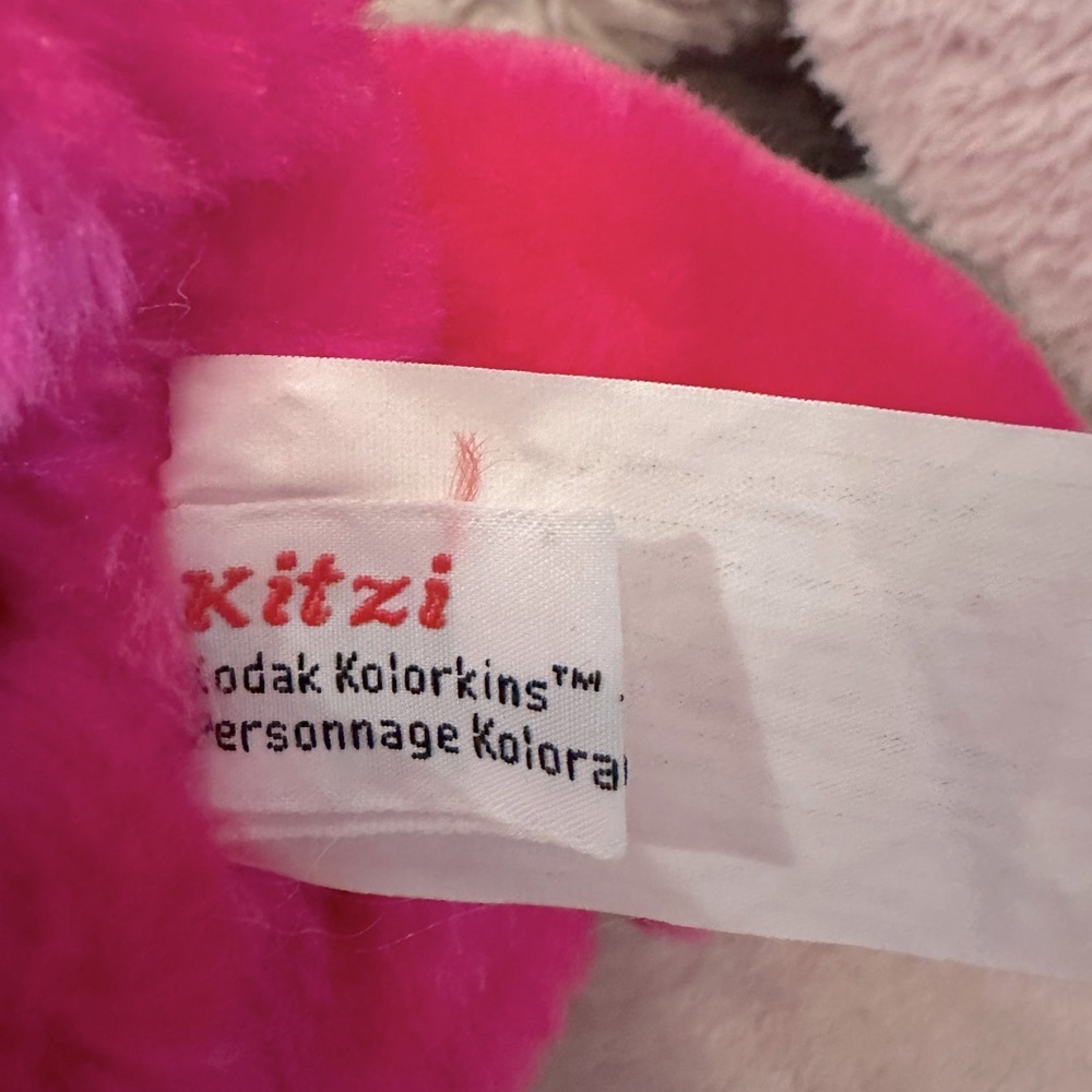 Vintage Fuchsia Pink Kodak Kitzi Kolorkins Collectible Stuffy - Picture 3 of 3